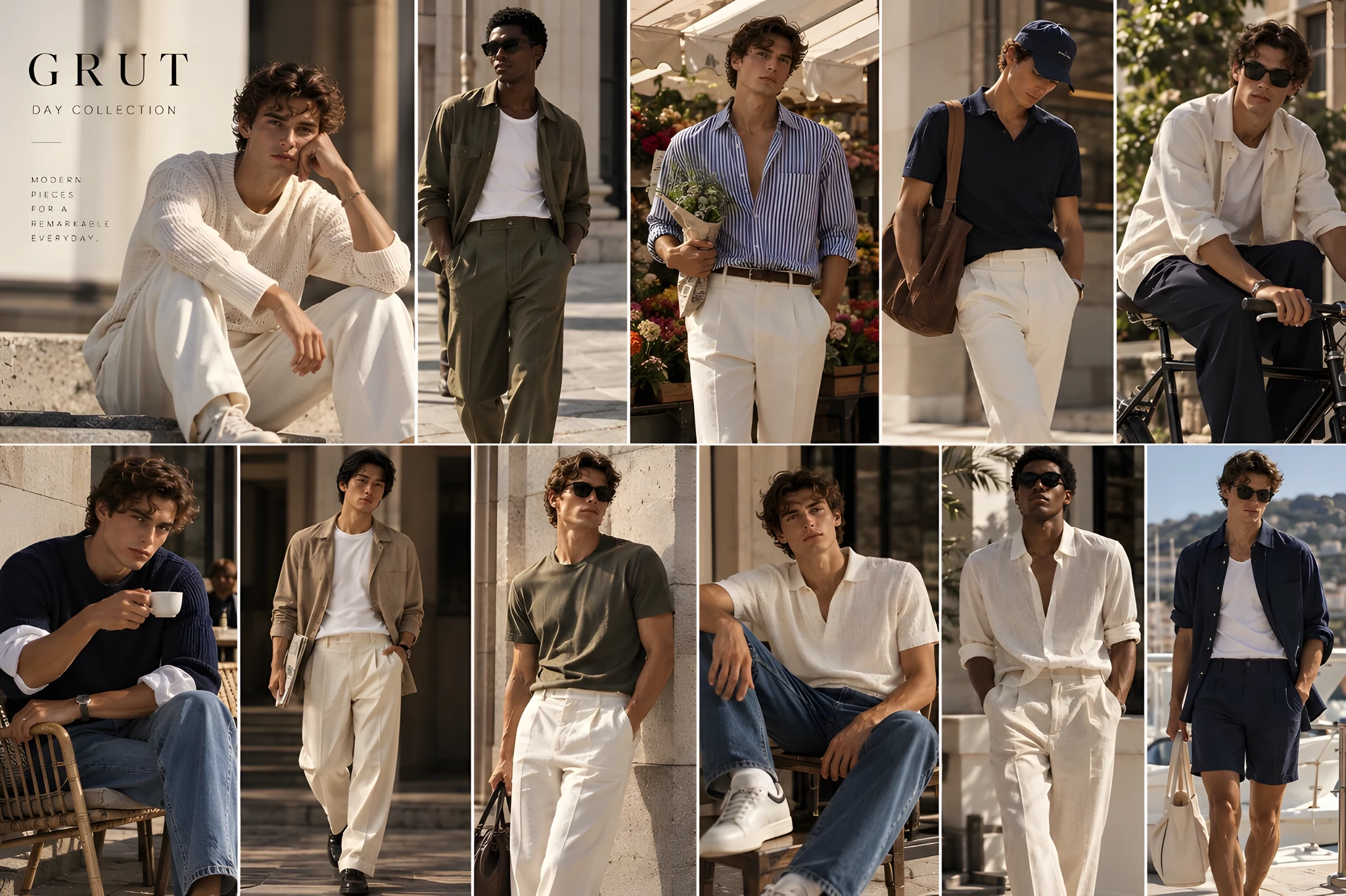 Editorial GRUT Men Day Vol. II, once looks de día
