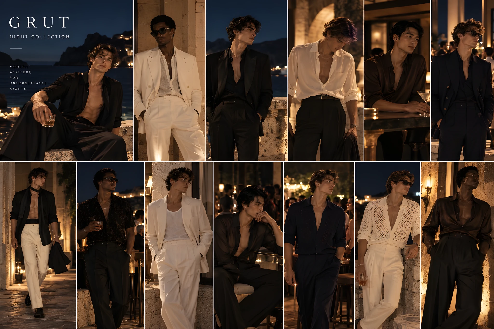 Editorial GRUT Men Night Vol. II, trece looks de noche
