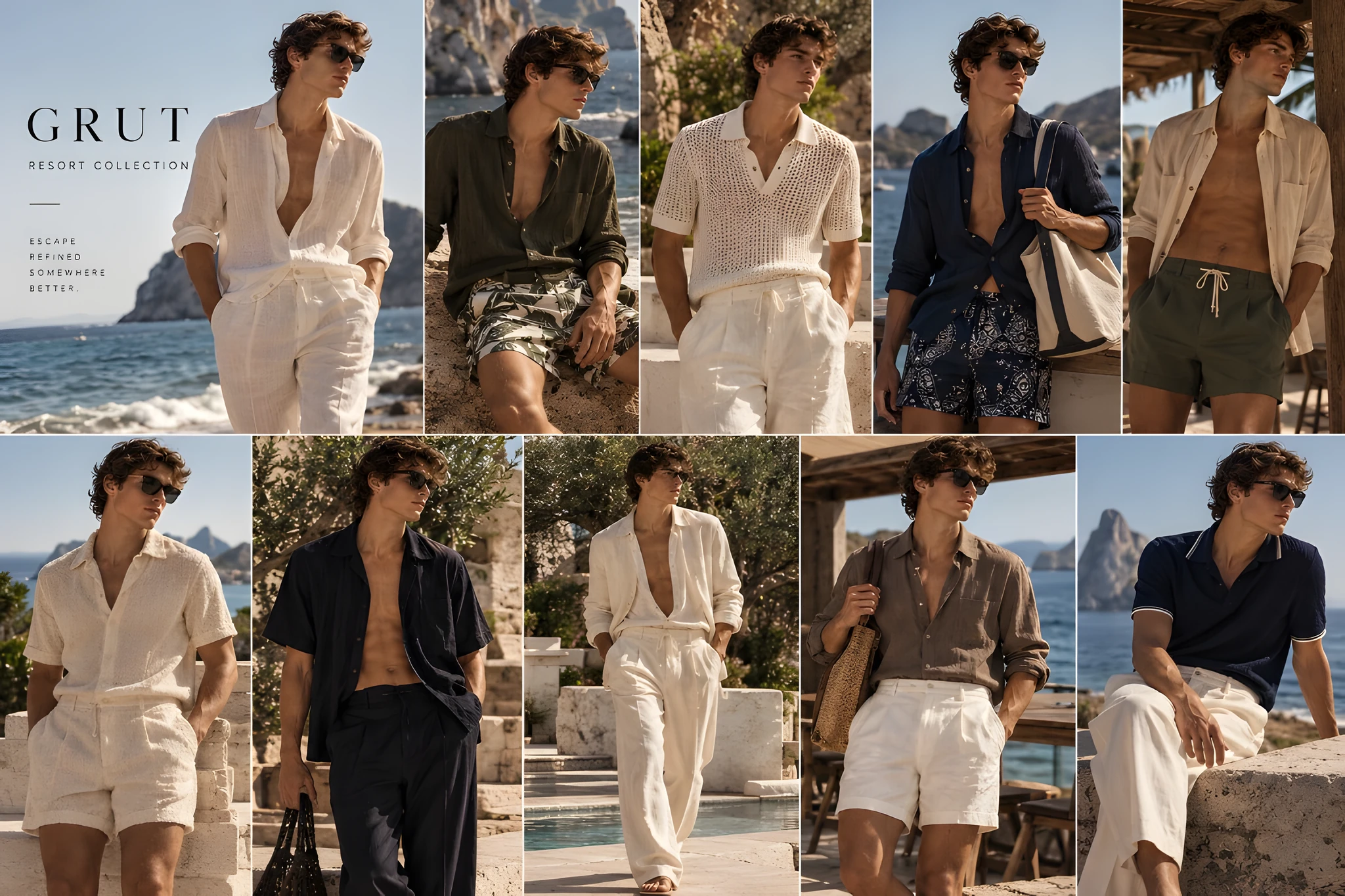 Editorial GRUT Men Resort, diez looks de verano